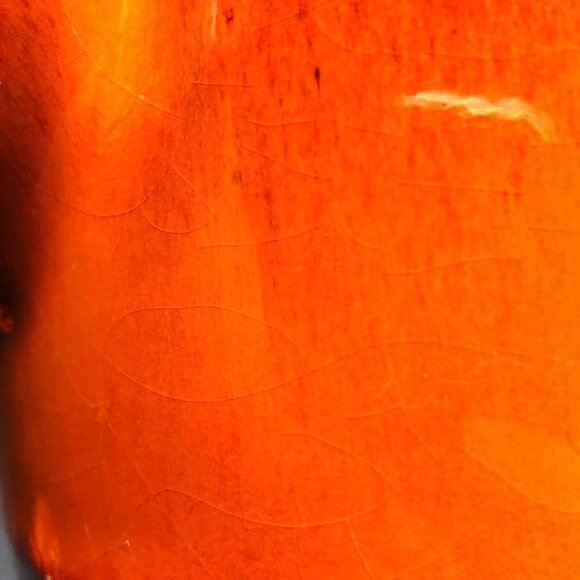 Beauceware Pottery Burnt Orange Coffee Pot Vintage Jean Cartier Artist Signed - Picture 12 of 12